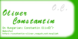 oliver constantin business card